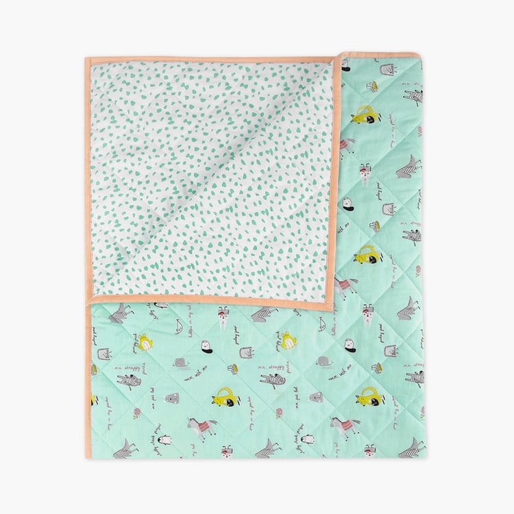 PORTICO Little Peaches Cotton Printed Infant Quilt