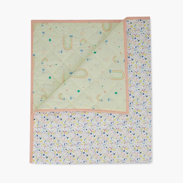 PORTICO Little Peaches Cotton Printed Infant Quilt