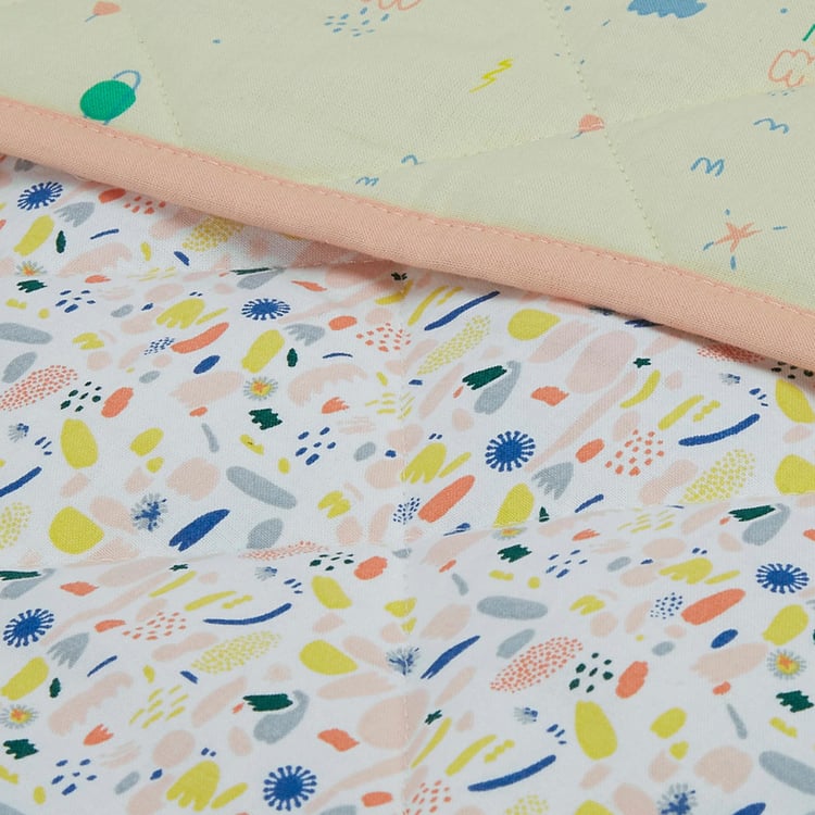 PORTICO Little Peaches Cotton Printed Infant Quilt