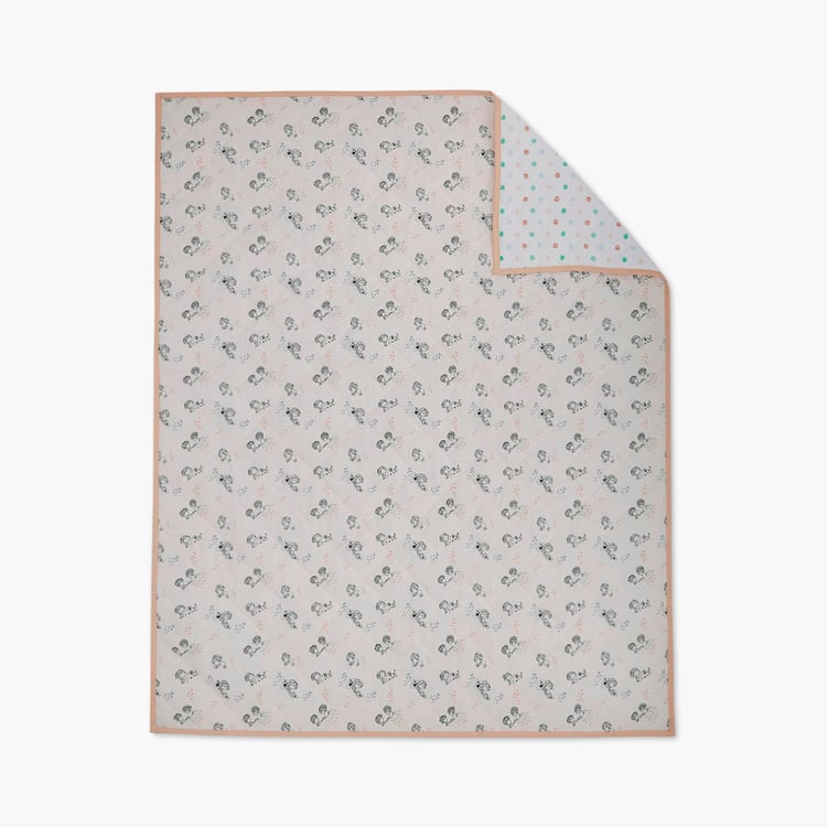 PORTICO Little Peaches Cotton Printed Infant Quilt