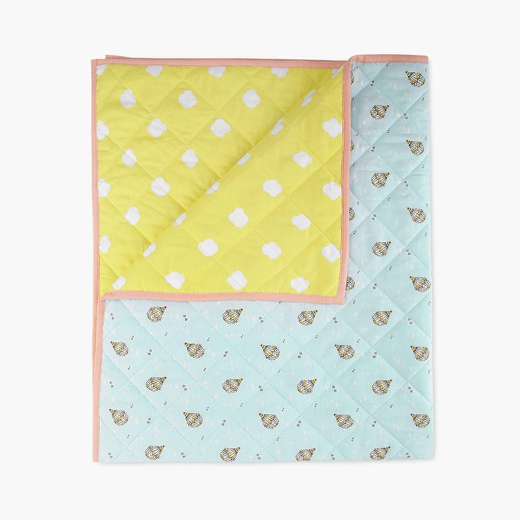 PORTICO Little Peaches Cotton Printed Infant Quilt