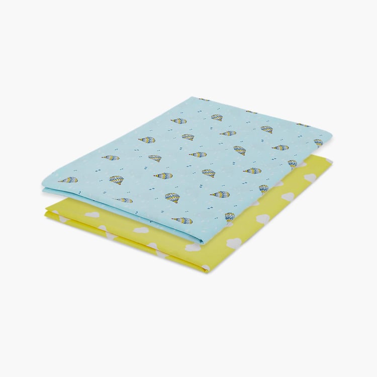 PORTICO Little Peaches Cotton 2Pcs Infant Bedsheet Set