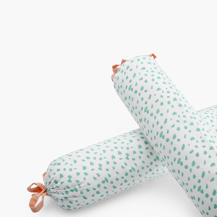 PORTICO Little Peaches Cotton Set of 2 Infant Bolsters - 40cm