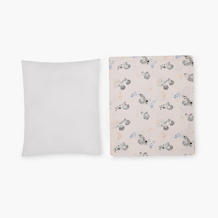 PORTICO Little Peaches Cotton Infant Pillow - 25x30cm