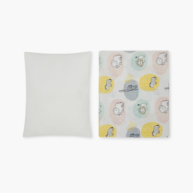 PORTICO Little Peaches Cotton Infant Pillow - 25x30cm