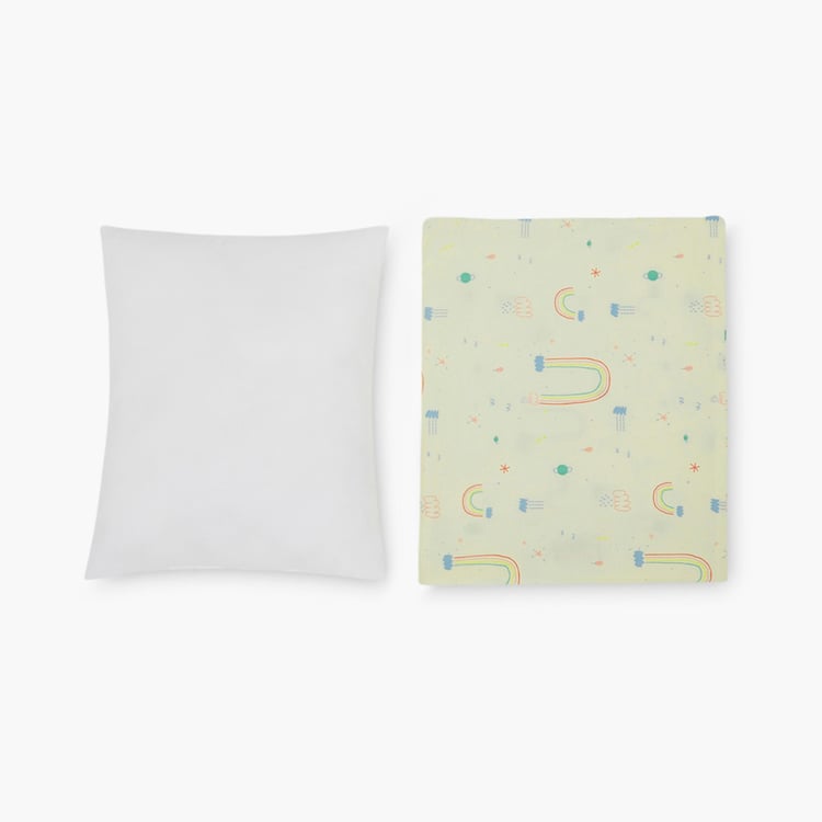 PORTICO Little Peaches Cotton Infant Pillow - 25x30cm