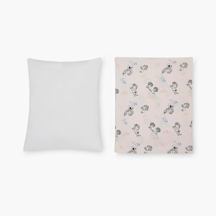 PORTICO Little Peaches Cotton Infant Pillow - 25x30cm