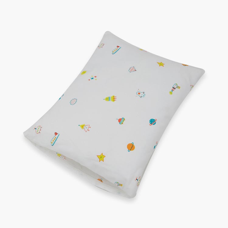 PORTICO Little Peaches Cotton Infant Pillow - 30x25cm