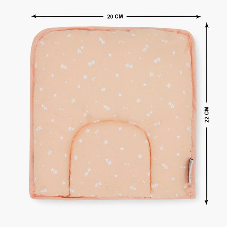 PORTICO Little Peaches Cotton Infant U-Shaped Pillow - 22x20cm