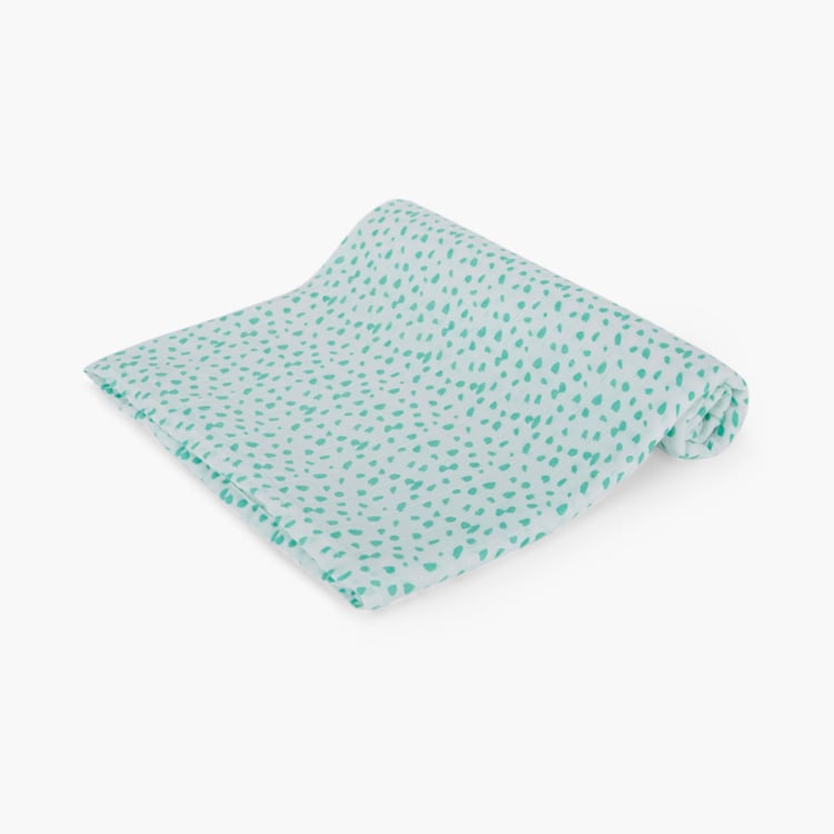 PORTICO Little Peaches Cotton Set of 2 Printed Swaddles