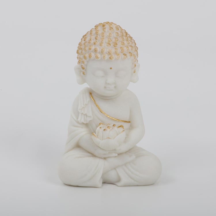 Noor Set of 2 Polyresin Buddha Figurines