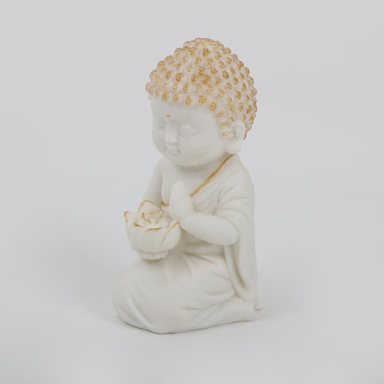 Noor Set of 2 Polyresin Buddha Figurines