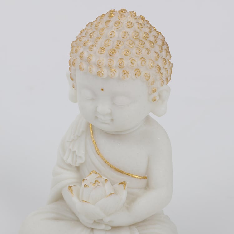 Noor Set of 2 Polyresin Buddha Figurines