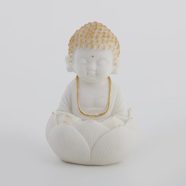 Noor Set of 2 Polyresin Buddha Figurines