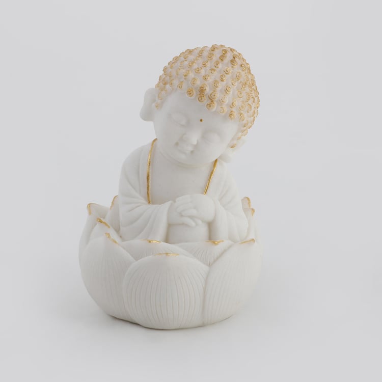 Noor Set of 2 Polyresin Buddha Figurines