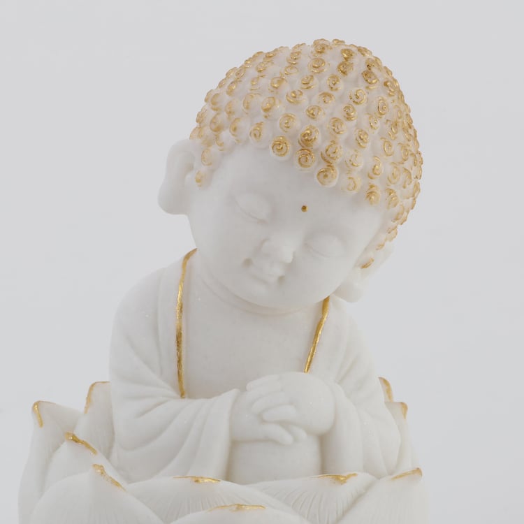 Noor Set of 2 Polyresin Buddha Figurines