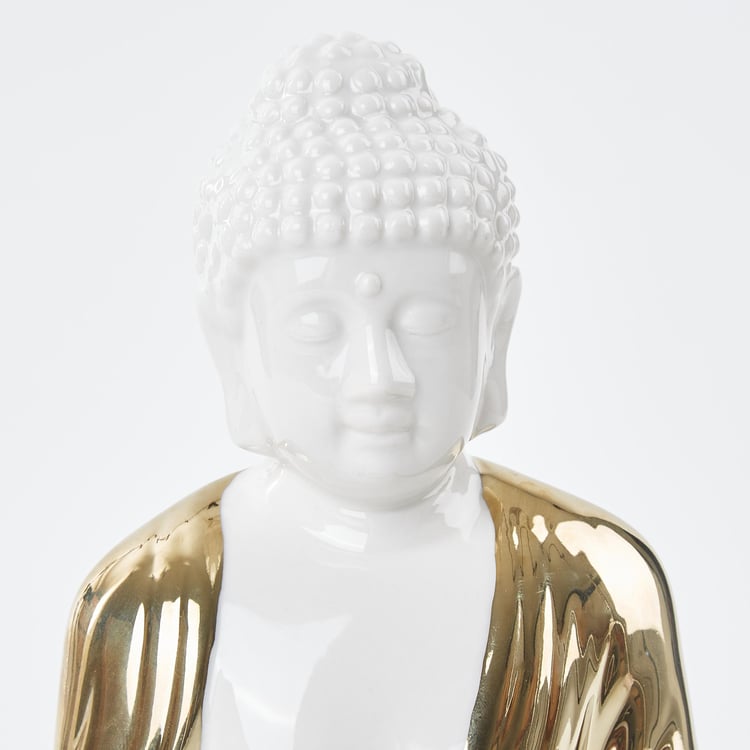 Noor Ceramic Meditating Buddha Figurine