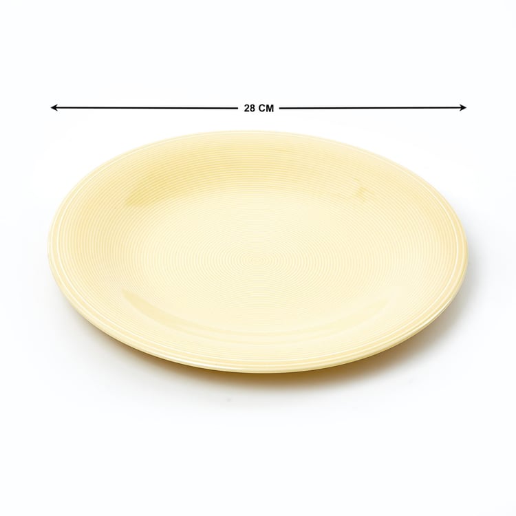 Colour Refresh Rhythm Porcelain Striped Dinner Plate - 28cm