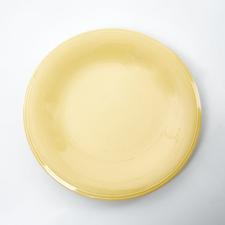 Colour Refresh Rhythm Porcelain Striped Dinner Plate - 28cm