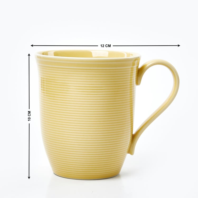 Colour Refresh Rhythm Porcelain Striped Coffee Mug - 350ml