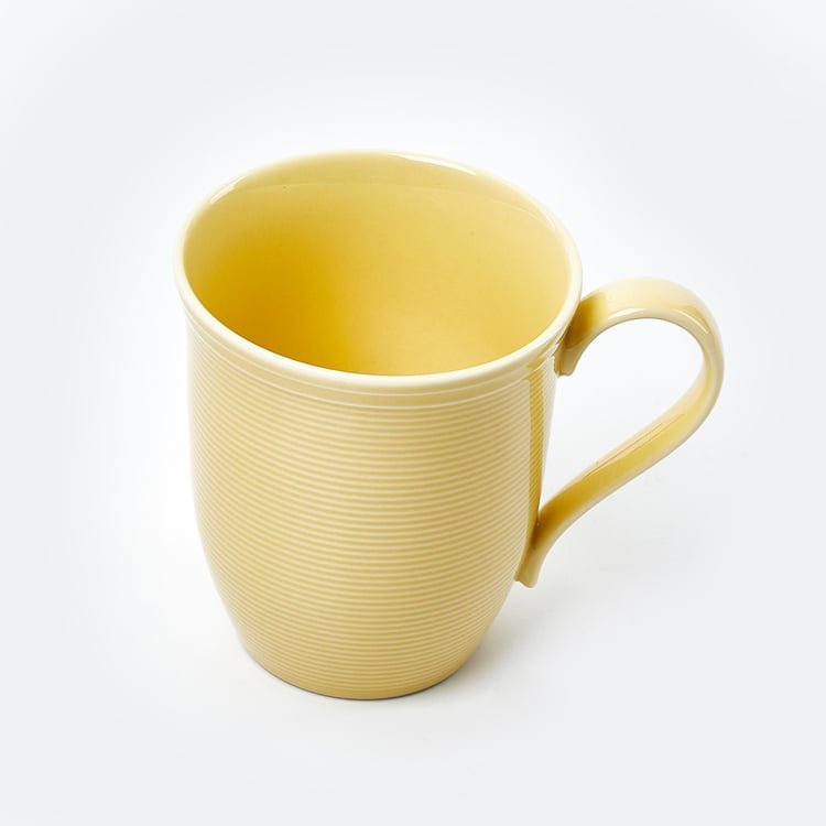 Colour Refresh Rhythm Porcelain Striped Coffee Mug - 350ml