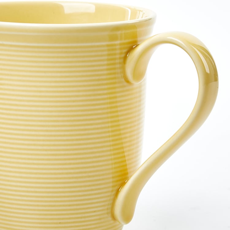 Colour Refresh Rhythm Porcelain Striped Coffee Mug - 350ml