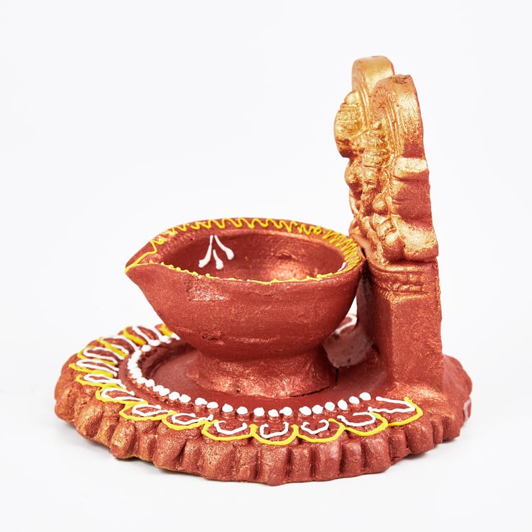 Corsica Fest Terracotta Laxmi Ganesha Diya