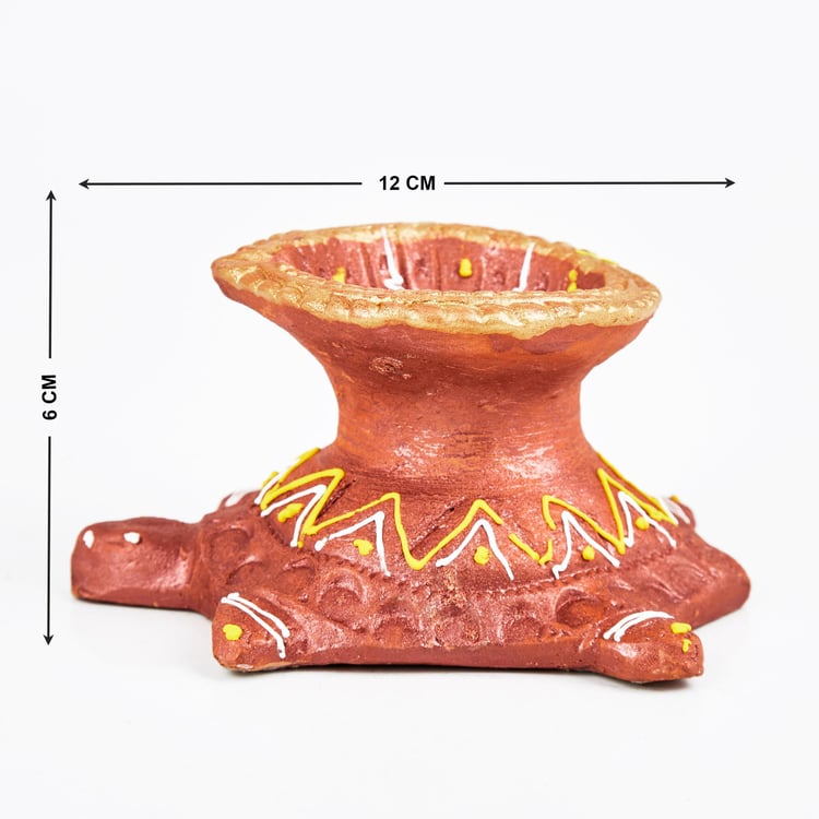 Corsica Fest Terracotta Tortoise Diya