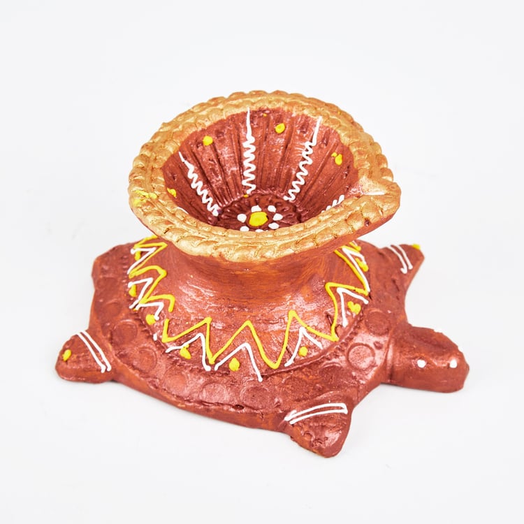 Corsica Fest Terracotta Tortoise Diya