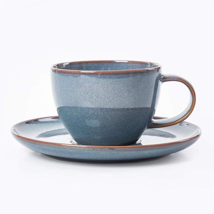 Capiz Grigio Porcelain Cup and Saucer - 180ml