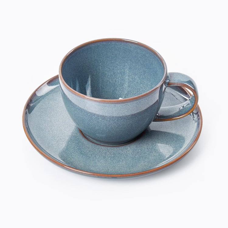 Capiz Grigio Porcelain Cup and Saucer - 180ml