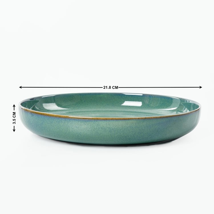 Capiz Verde Porcelain Deep Plate - 21.8 cm