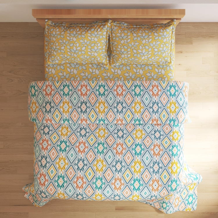 Marlin Cotton 4Pcs Printed Double Bed-In-A-Bag Set