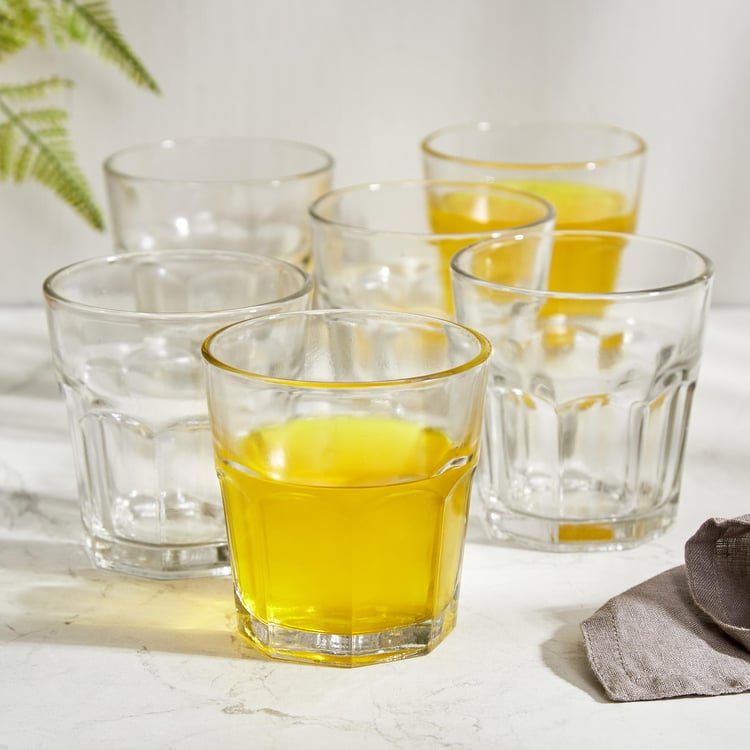 Luana Set of 6 Juice Glasses - 225ml