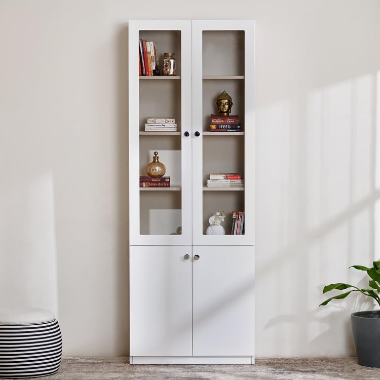Alps 2-Door Book Cabinet - White