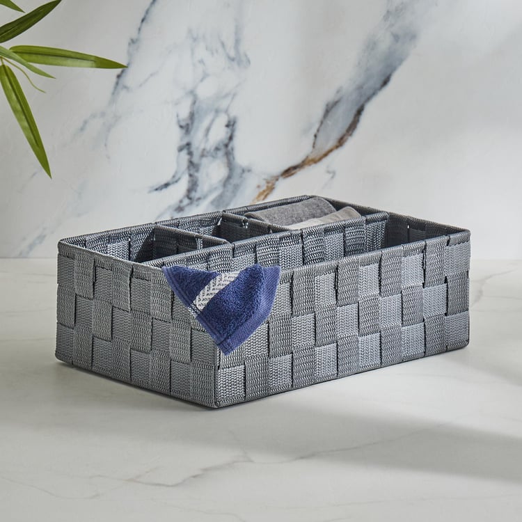 Wilton Norma Polypropylene 4-Partition Storage Basket