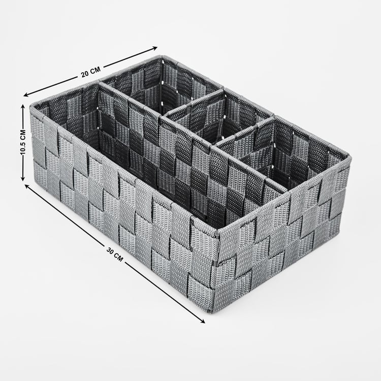 Wilton Norma Polypropylene 4-Partition Storage Basket