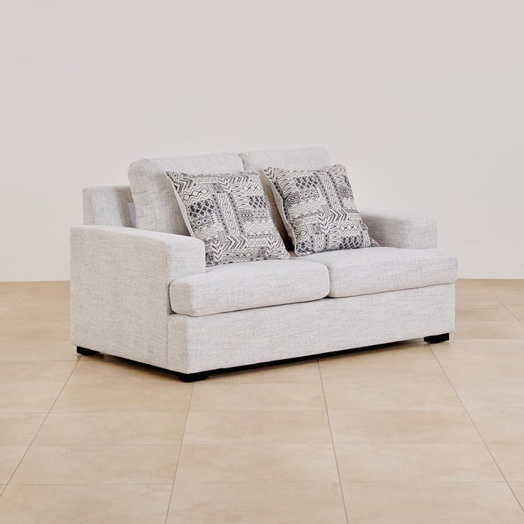 Helios Nicole Fabric 2-Seater Sofa - Beige