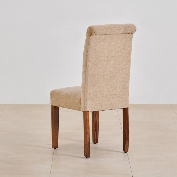 (Refurbished) Mourya Set of Fabric 2 Dining Chairs - Beige