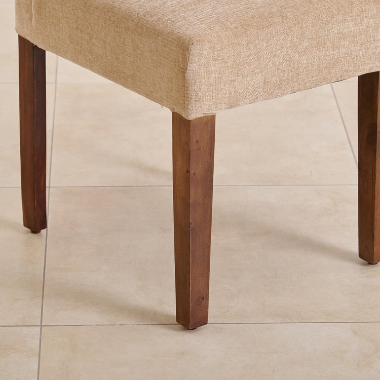 (Refurbished) Mourya Set of Fabric 2 Dining Chairs - Beige