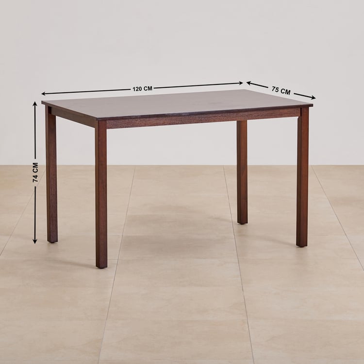 (Refurbished) Cornell 4-Seater Dining Table - Brown