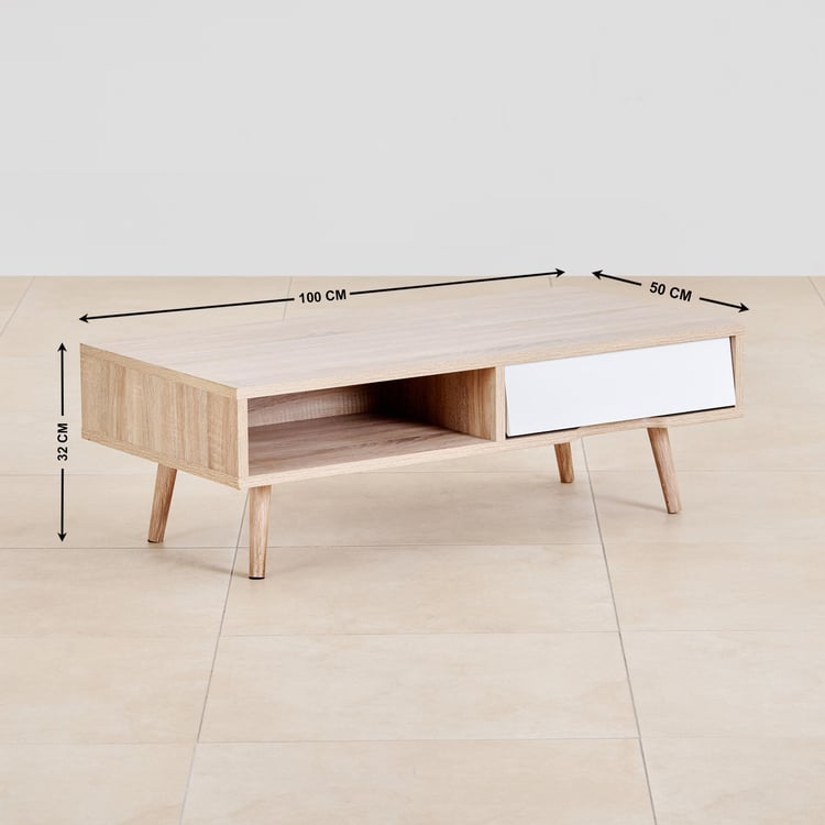 (Refurbished) Benna Coffee Table - Brown