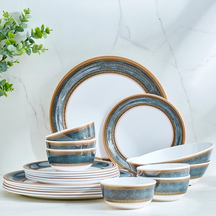 Buy Victor Celeste 20Pcs Melamine Printed Dinner Set from Home Centre at just INR 2999.0