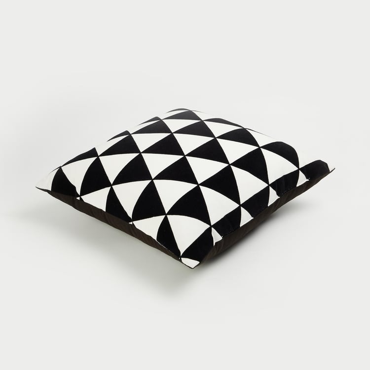 Andrey Geoemtric Printed Filled Cushion - 40x40cm