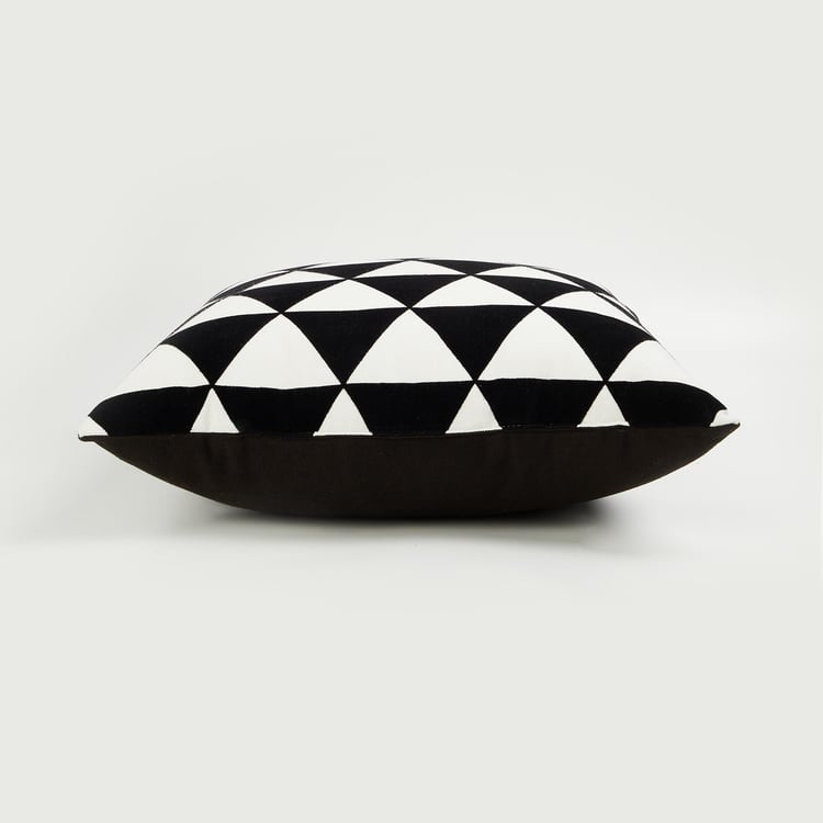 Andrey Geoemtric Printed Filled Cushion - 40x40cm