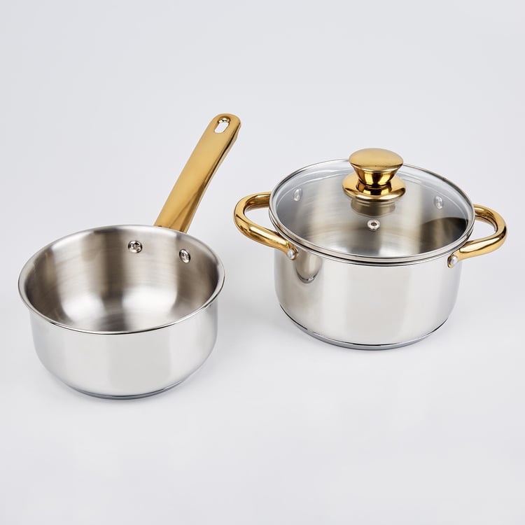 Shale Byron 3Pcs Stainless Steel Cookware Set