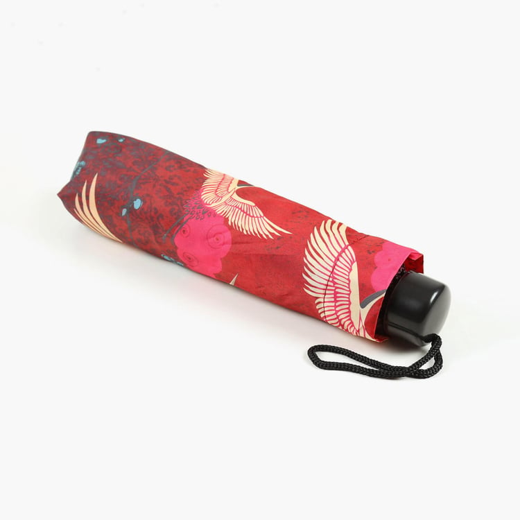 INDIA CIRCUS Legend of the Cranes Printed Three-Fold Umbrella