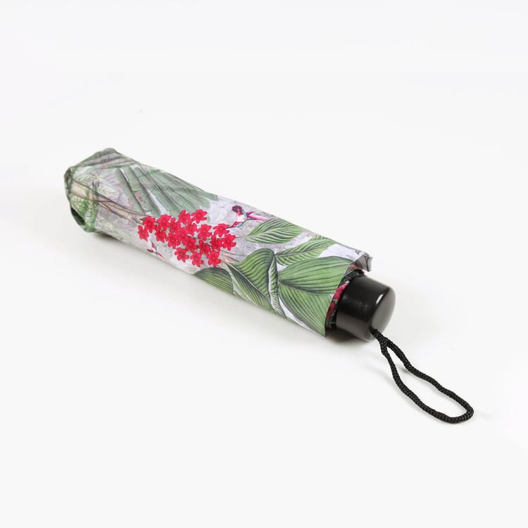 INDIA CIRCUS Tropical View Printed Three-Fold Umbrella