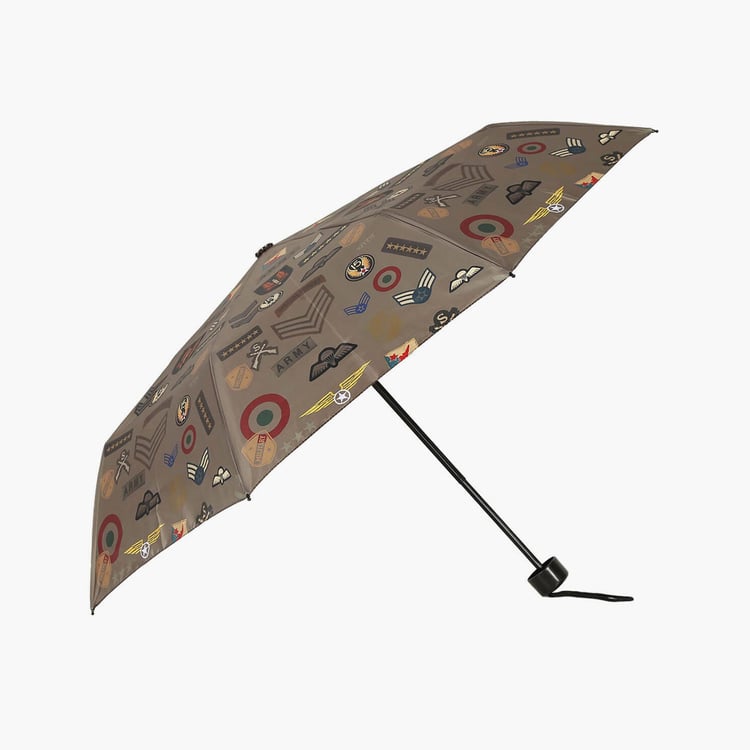 INDIA CIRCUS Army Badges Rush Printed Three-Fold Umbrella