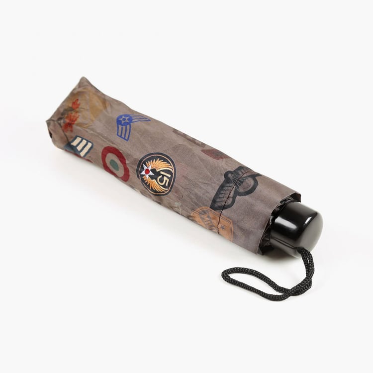 INDIA CIRCUS Army Badges Rush Printed Three-Fold Umbrella